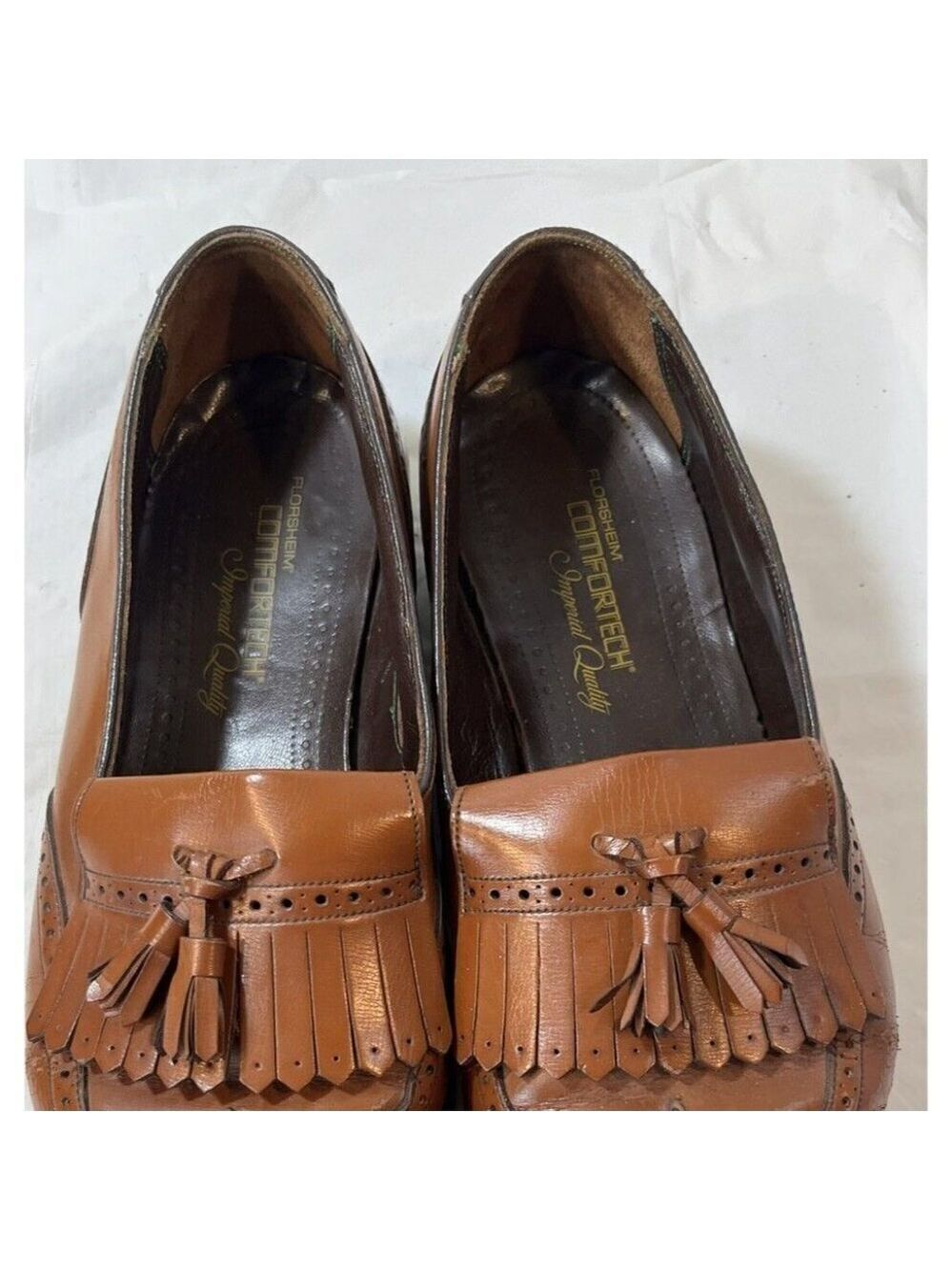 FLORSHEIM LEXINGTON Wingtip LoaferTassel Kiltie SIZE 9.5 E - Picture 6 of 13